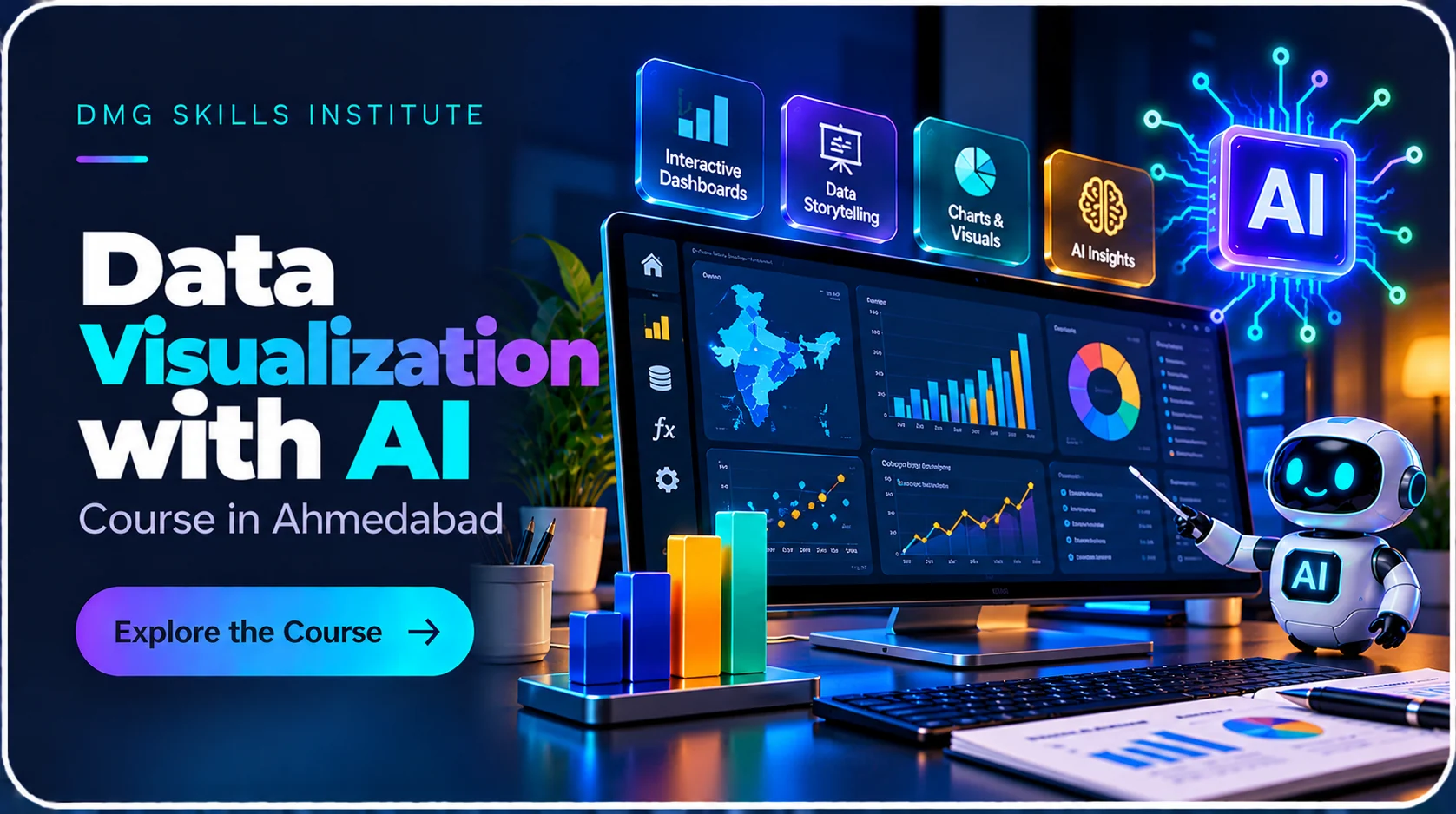 Data Visualization with AI course illustration